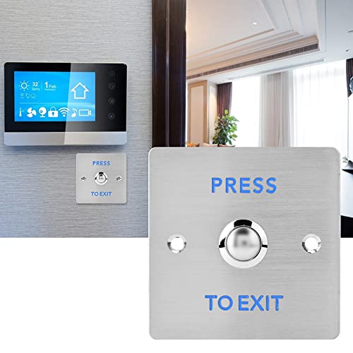 Interruptor de botão, botão de saída de porta elétrica de aço inoxidável, botão de liberação de aces