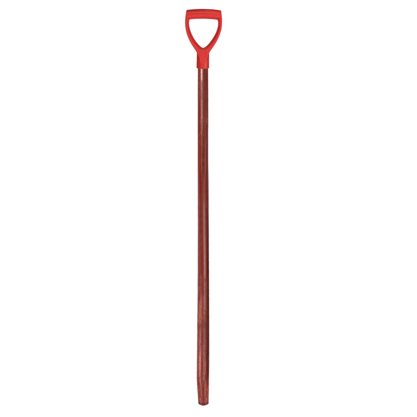 QUARKZMAN Mango De Pala De Reemplazo 47.24" X 1.38" Mangos Largos De Madera Tipo D para Palas con Empuñadura Tipo D Accesorios De Jardín para Herramientas De Cavar Y Rastrillar Rojo