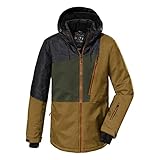 Killtec Herren Ksw 133 Mn Jckt Skijacke Funktionsjacke mit abzippbarer Kapuze und Schneefang, schwarz blau, M EU
