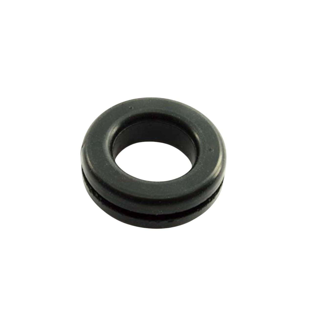 Rubber Grommet Fits 3/4" Hole in 1/16" Thick Panel - Has 9/16" Center Hole - Protects Panel Wires, Hoses - Reduces Vibration - Black SBR Rubber (24)