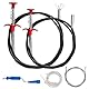 4 STK Flexibel Krallengreifer Set, 60cm/160cm Flexible Rohrreiniger Spirale Abfluss Rohrreinigungsspirale Toilette Verstopft, Abflussspirale Greifer, Abflussreiniger Teleskopgreifer für Küche Bad