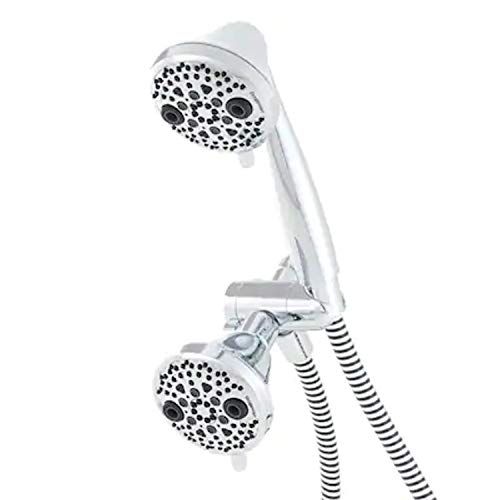 Oxygenics PowerMassage Combo 2 GPM Multi-Function Hand Shower Package with Hose, Chrome