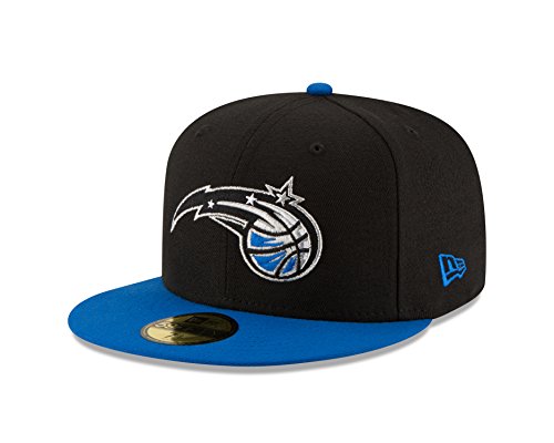 New Era NBA Orlando Magic Men's 2-Tone 59FIFTY Fitted Cap, 7.375, Black