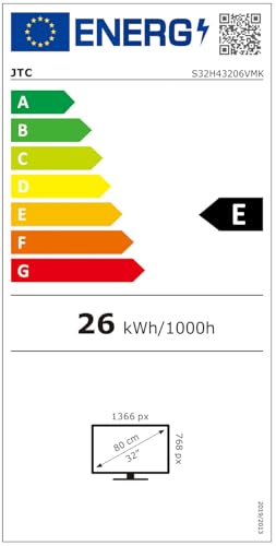 JTC 32” HD SMART TV Slim Type VIDAA Betriebssystem und Triple Tuner – Bild 6