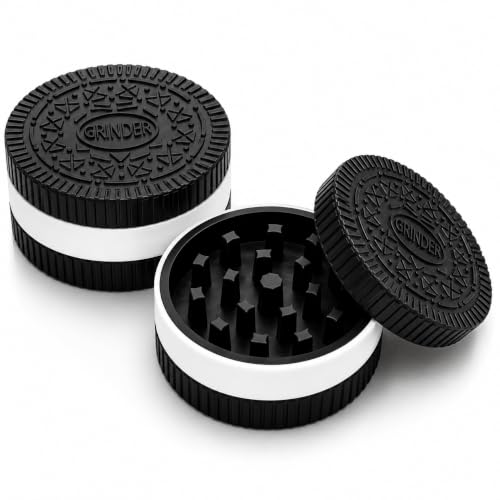 Bettecso Molinillo de Hierbas y Especias Galleta Cookie Spices Herb Bio Grinder con Forma de Galleta Or eo Biodegradable