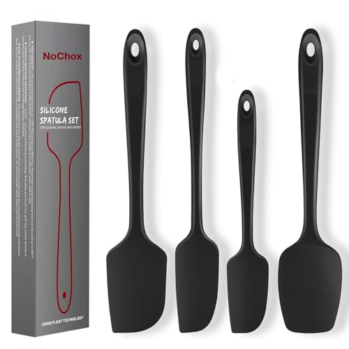 Teigschaber Set, NoChoX Hitzebeständig Silikon spatel + Silikon Kochlöffel, Küche Spatula...