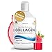 Swedish Nutra - 12,500 mg Hydrolyzed Marine Collagen & Gold Retinol Liquid Supplement - 500 ml Pack, 20 Day Supply | Pure Peptide & Hyaluronic Acid for Healthy Hair, Skin, Nails & Joints I Sugar-Free