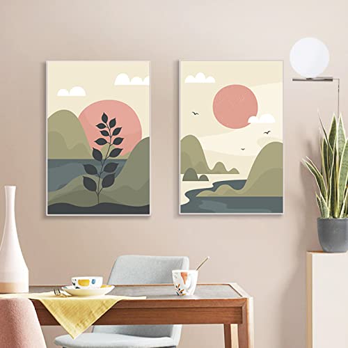 Peinture boho art imprimer sur toile haute definition, tableau abstrait 40x60cm