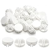 Hordion 52pcs Cube Connectors, Wire Grid Cube Organizer Connector Plastic Storage Cube Connectors for Modular Closet Storage Organizer and Wire Shelf, White