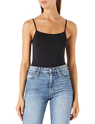 Linee essenziali e moderne Lovable in Microfibra Basic Soul, Top Spallina Stretta, Donna, Nero, M