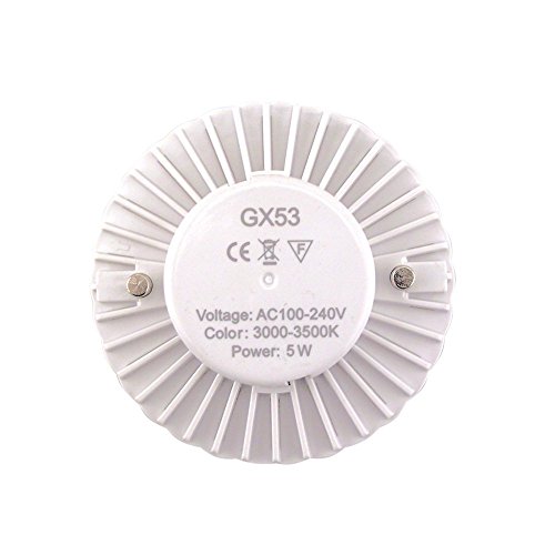 Bonlux Led Gx53 Under Cabinet Lights 5 Watts Warm White Led Gx53 Puck Light For Cabinet, Showcase, Exhibition, Shop Showroom Lighting(Pack Of 4) #TOP2