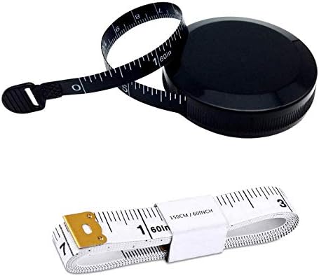 2 Pieces Body Measuring Tapes for Body Measurement Tailor Cloth Measuring Tape