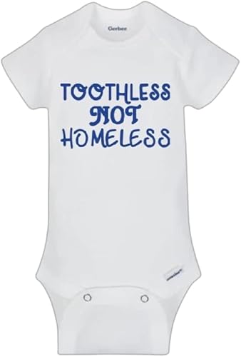 Vista 3 de Bravotv Real Housewives of Beverly Hills Baby Bodysuit Bodysuit - Toothless Not Homeless White/Hot Pink