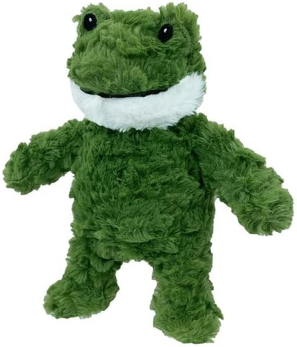 Juguete para Perros Pet Lou Rana, 22.9 cm, Verde, con Chirrido, Peluche miniatura 2