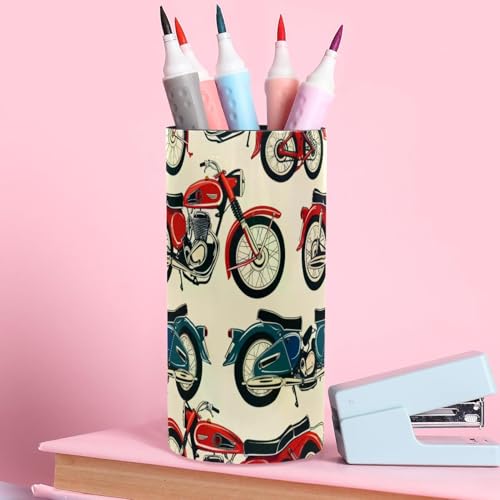 Rangement de fournitures de bureau moto rétro, cadeau idéal