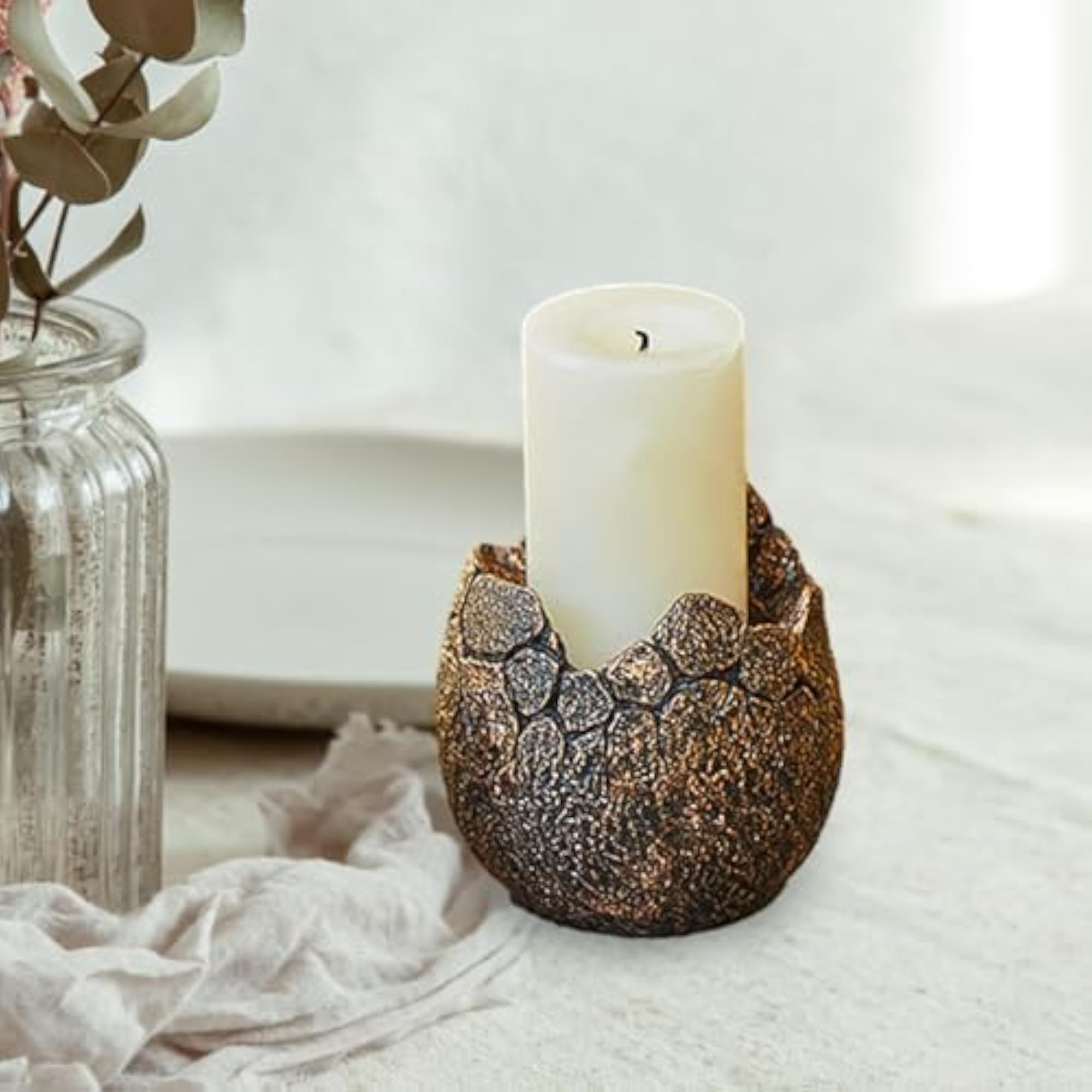 Candle Holder Eggshell Decoration for Dining Room