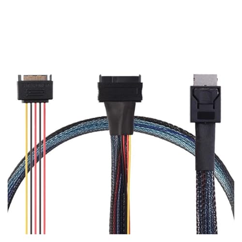 Cable interno S-AS SFF-8643 a U.2 SFF-8639 NVMe SSD 1 m miniatura 4