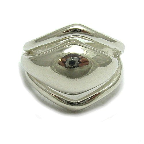 Bague en argent massif 925 R001094 Empress sans nickel fini la peau verte
