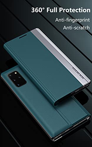 Note 20 Ultra Leather Case For Samsung Galaxy Note20 Ultra 5G, Case For [Electroplating][Kickstand][Pu Leather] Flip Cover Shockproof Anti-Scratch Protective Phone Cases For Samsung Note 20 Ultra 5G #TOP5