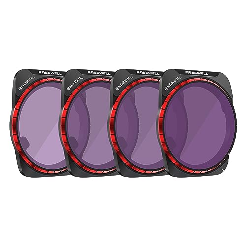 Freewell DJI Air 3�p ND�t�B���^�[ PL�t�B���^�[ ND8/PL ND16/PL ND32/PL ND64/PL �Ռ������Y �Ό� ��PL�t�B���^�[ �V���b�^�[�X�s�[�h���� ���ʂ̉���