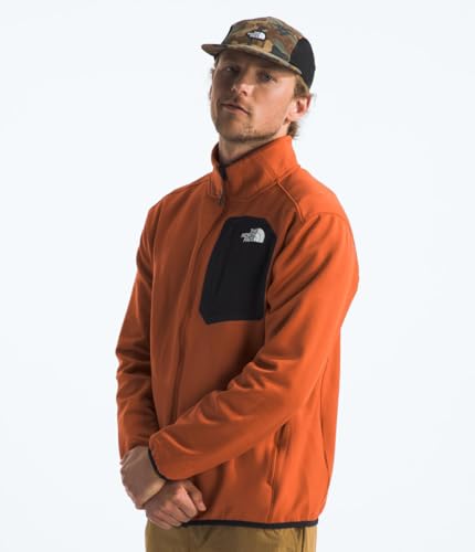Image of THE NORTH FACE Men's Crest Full Zip Jacket | Water Repellent Fleece Coat, Double Layer Stand Collar & Zip Hand Pockets