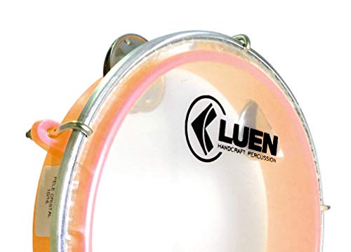 Pandeiro Abs Laranja Junior Pele Cristal 08