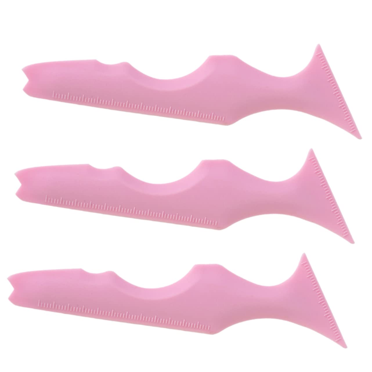 Healeved 12pièces Pochoirs Silicone Réutilisables Pour Eyeliner Aide à Application De Maquillage Outils Pour Sourcils Et Ombres à Paupières