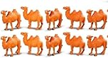JIzian Miniature Camel 10 Pcs Figurine - Fairy Garden Toy, Resin Mini Camel for Moss Landscape Decoration, DIY Craft Home Decor