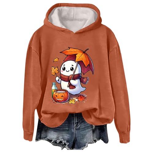SRTUMEY Halloween Oversized Sweatshirt for Women Halloween Women Sweatshirt Pullover Crewneck Long Sleeve Fall Shirts Top