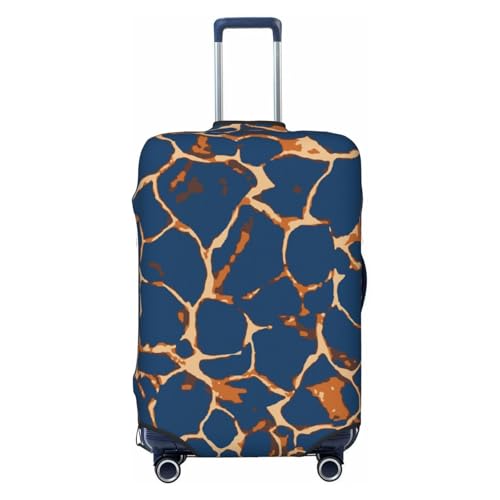 Giraffe Skin Print Luggage Cover For Suitcase,Washable Elastic Travel Suitcase Protector With Zipper Closure And Bottom Buckle – Fits 18-32