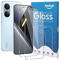 Wookfiss Schutzfolie für Xiaomi Redmi Note 15 5G/POCO M8 5G für Panzerglas, 3D Schutzfolie(2) Kamera Schutzfolie(2), Displayschutzfolie aus gehärtetem Glas [Anti-Kratzen][Blasenfrei] [9-H-Härte
