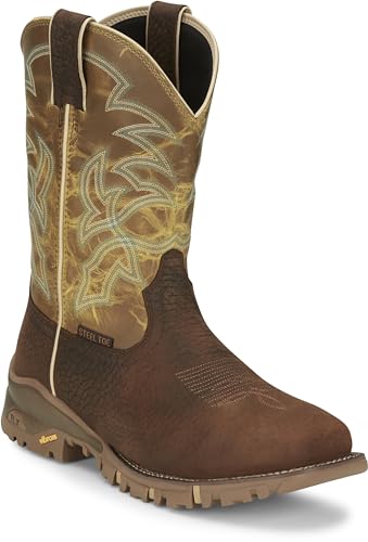 Tony Lama Men's Roustabout 11" Steel Toe Work Boot2