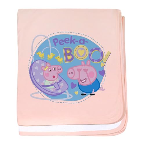 CafePress Peppa Pig: Peek A Boo Baby Blanket, Super Soft Newborn Swaddle