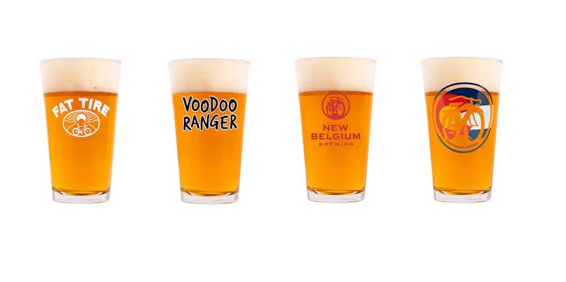New Belgium Brewery Pint Glass Gift Set - 2025 Edition
