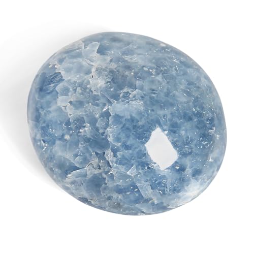 Orientrea Celestite Palm Stone-1 Pc...