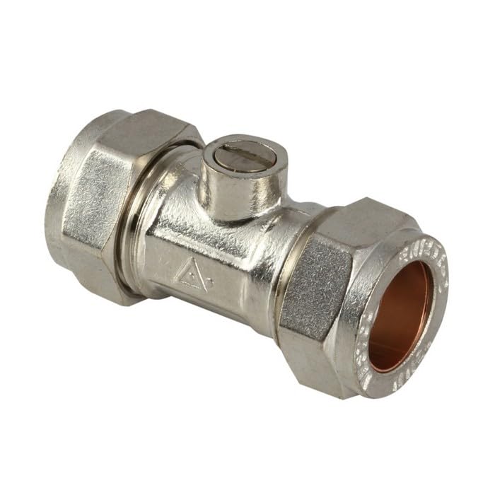 Securplumb CXC Chrome Isolating Valve (15mm) (Chrome)