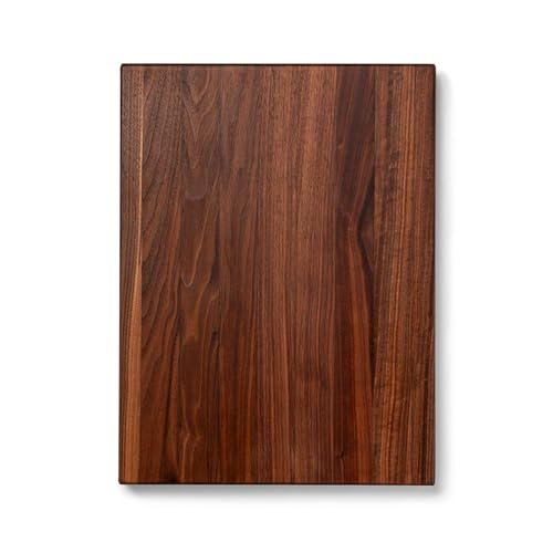 John Boos R-Board Series Rectangular Wooden Walnut Cutting Board 20”x15” – 1.5” Thick, 12-lb Reversible Butcher Block with Edge-Grain & Finger Grips – Made in the USA