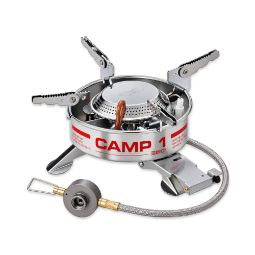 KOVEA Camp 1 Portable Camping Gas Stove, 6,100 BTU Wide Burner