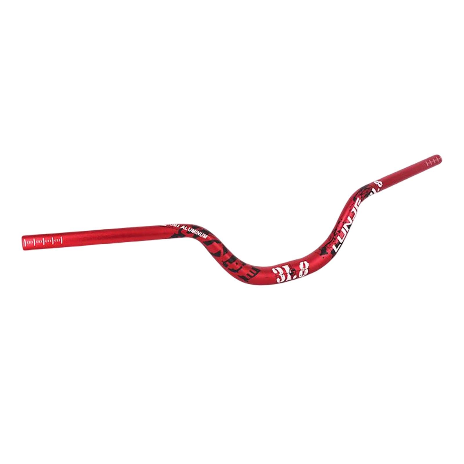 Manillar de Bicicleta de Montaña Barra para Bicicletas Híbridas Barra de Riser 90mm Componentes Ligeros de Extensión Material de Aluminio Adecuado Par, Rojo 780mm