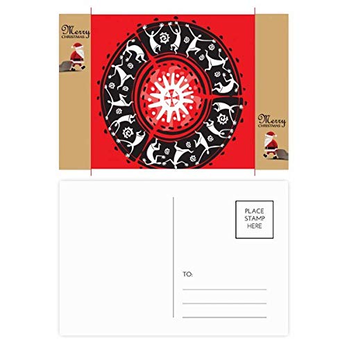 Cartes postales remerciement Père Noël pour messages après fêtes