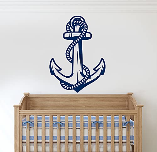 Vinilo decorativo ancla azul 16x22 pulgadas miniatura 2