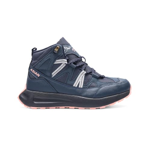 Image of ASIAN Everest W-21 Women's Trekking & Hiking Shoes | Durable Outdoor Footwear with Anti-Slip Outsole, Soft Cushion Comfort & Water-Resistant Upper | Ideal for Travel, Biking & Trails