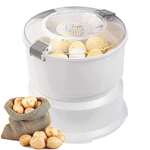 Máquina peladora de Patatas eléctrica, máquina peladora de Patatas Multifuncional Segura peladora giratoria...