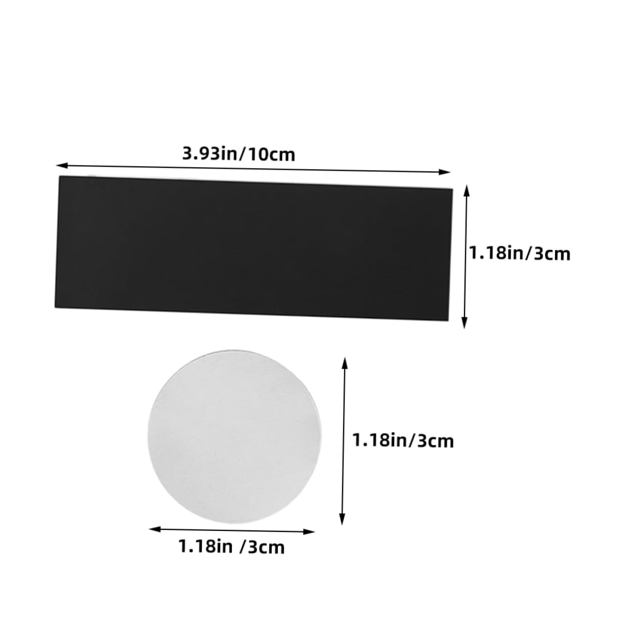 ABOOFAN 3 Sätze Magnetischer Kühlschrankmagnet Kreis Aufkleber Magnete Magnetstreifen Anbringen Magnetischer Aufkleber Magnetische Aufkleber Rechteckiges Magnetband Haushalt Magnetfolie
