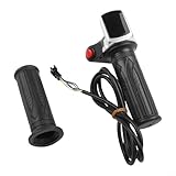36V E-For Bike Throttle for Electric Grip Handle with LED Display Voltage, Thumb Throttle Compatible with 36V Electric Scooter and Tricycle