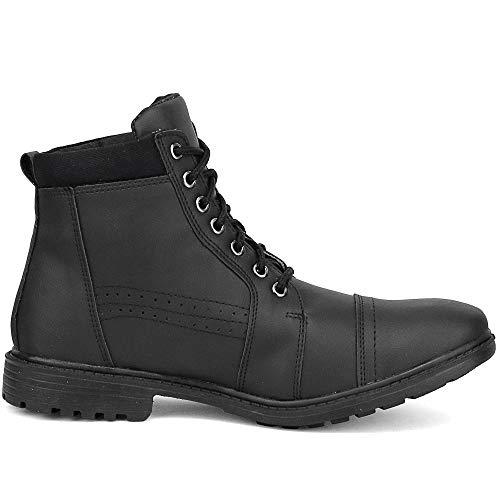 Bota Coturno Casual Sapatofran com Zíper Tratorada Com Chinelo Danper (42, PRETO)