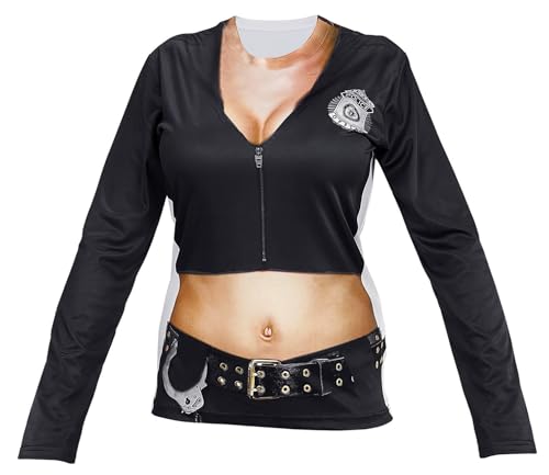 T-shirt imprimé 3D pour adultes Widmann idéal carnaval et soirée à thème
