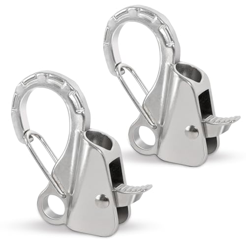 JYINCPED Boat Anchor Hook Sliding Hook,Stainless Steel Easy to Use Knotless Anchor System with Quick Release for 3/8