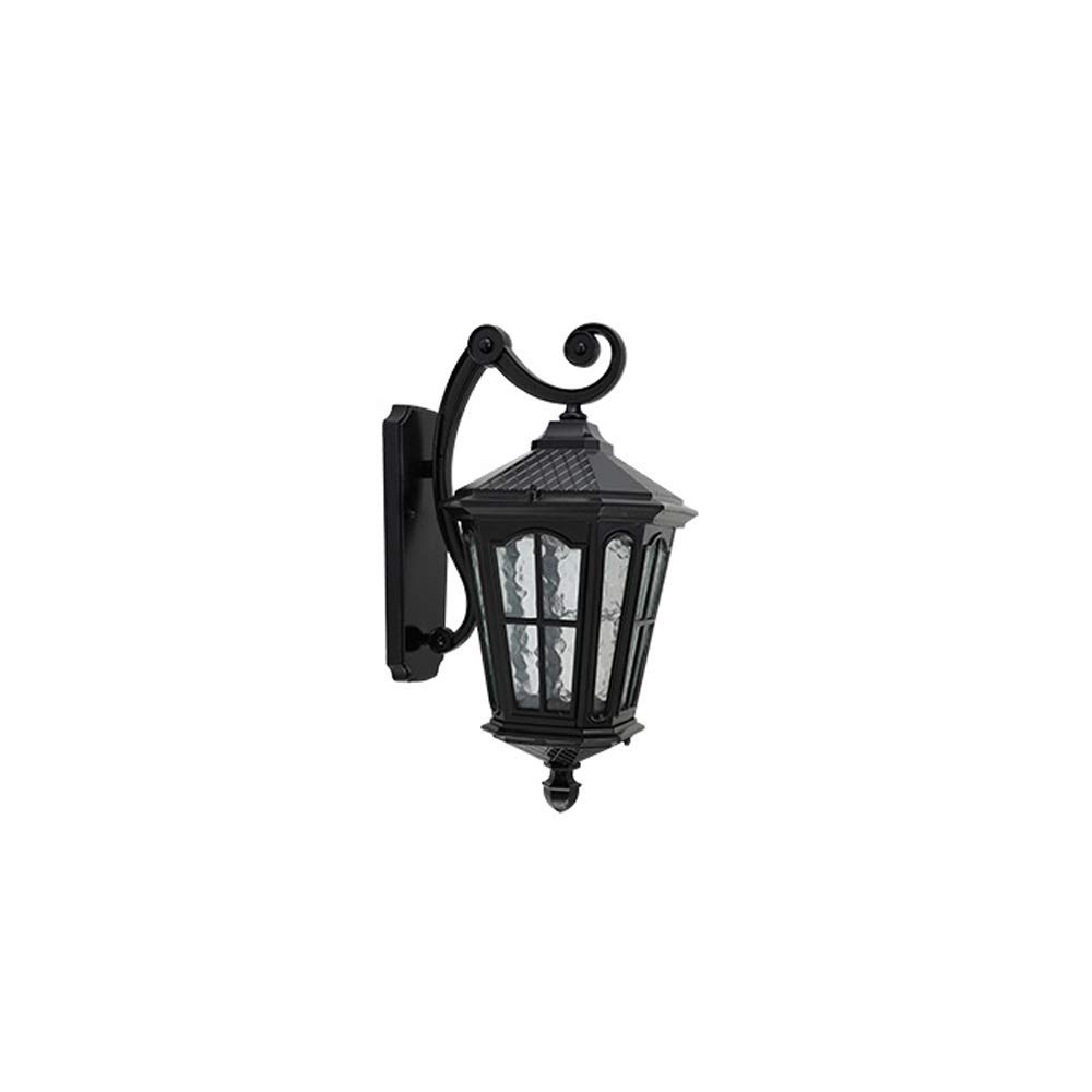 Lampe murale extérieur imperméable E27 anti-rouille en aluminium et verre robuste