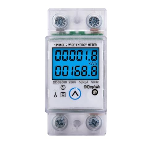 Compteur de consommation d'énergie numérique monophasé Din Rail AC 230V